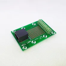 RJ45 8P8C Jack 1-Way Buss Breakout Board,Terminal Block, Connector.