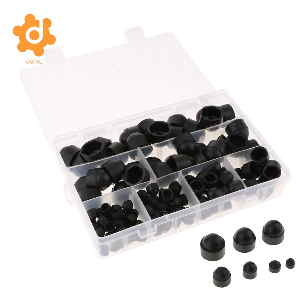 145 Pieces Universal Car Wheel Tyre Nut Cap Bolt Cover M4 M5 M6 M8 M10 M12