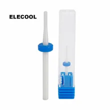 Elecool 2,35 мм хвостовик керамический сверло для ногтей вращающийся Бур для удаления кутикул мельница Маникюр Педикюр Инструменты ногтей дрель аксессуары