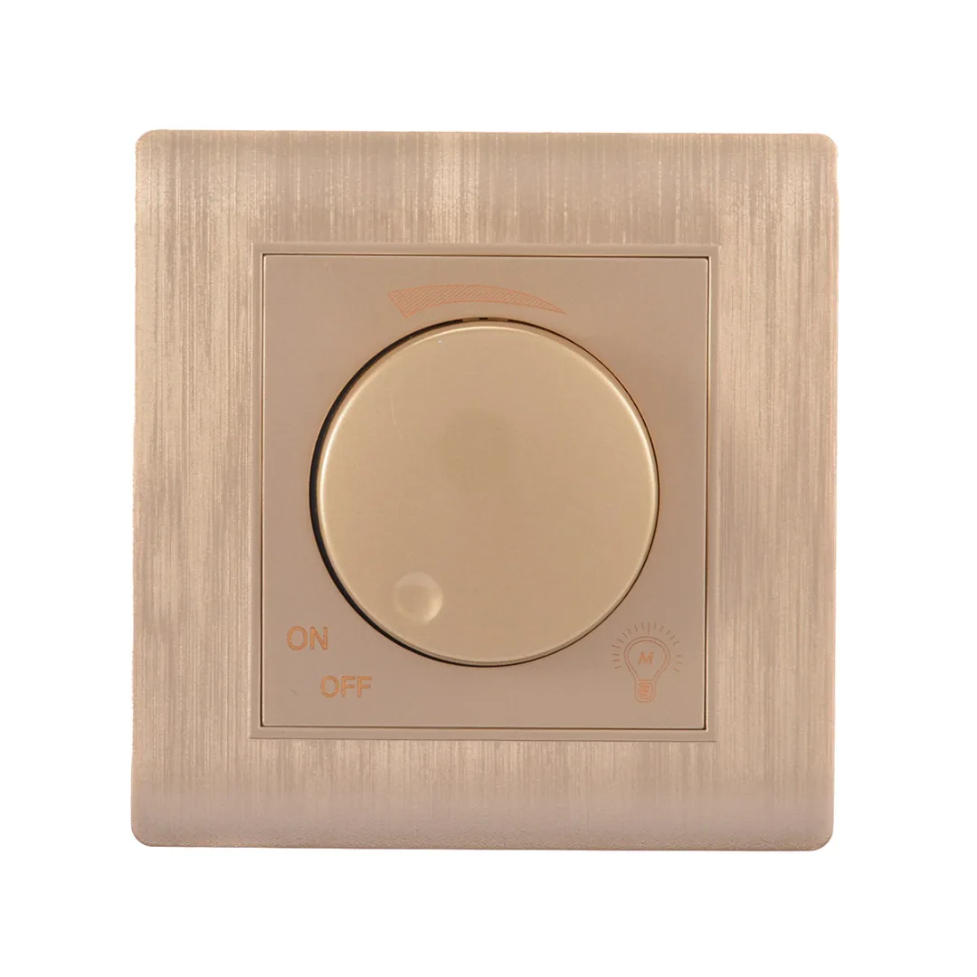 High Qualtiy AC 110~250V Led Light Control Wall Switch PC Material Panel Dimmer 86 Model Mayitr Switch Accessories Silver / Gold