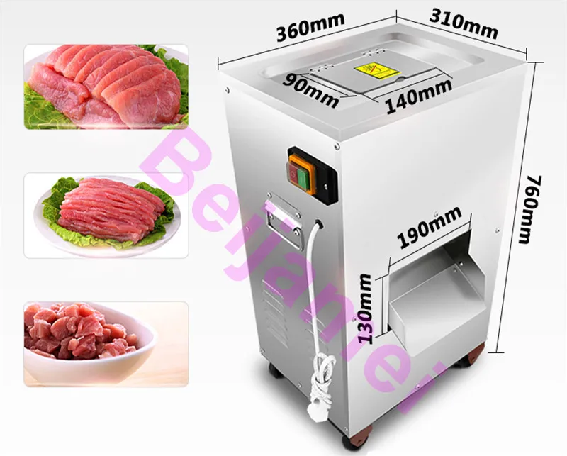 BEIJAMEI мощный 2200 Вт 300 кг/ч машина для резки мяса коммерческий вертикальный резак для мяса цена машины