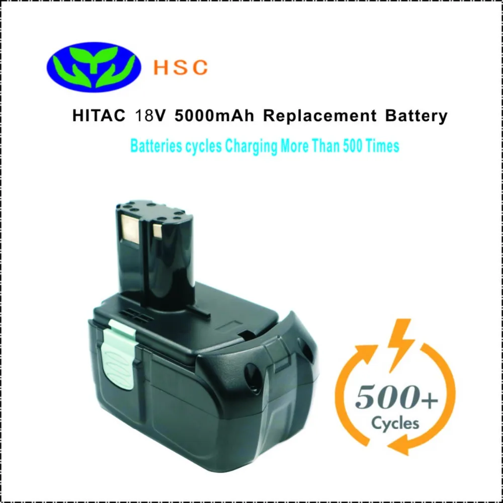 5.0Ah 18650 Батарея пакет HIT18B Li-Ion Батарея 18 V Замена хайтак BCL1815 EBM1830 326240 326241 327730 Батарея пакет 18 V