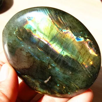 

70mm Gemstones Natural Rough Quartz Crystal Healing Labradorite Decorative Tumbled Tones And Minerals
