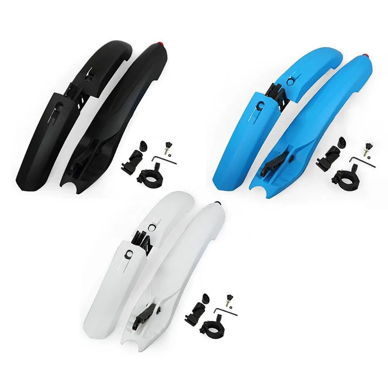 

Bicycle Bike Mud Guard Fender Bike Parts Quick Release Cycling Fender Wings For Mountain Bike Front Rear Fender With Tail Light