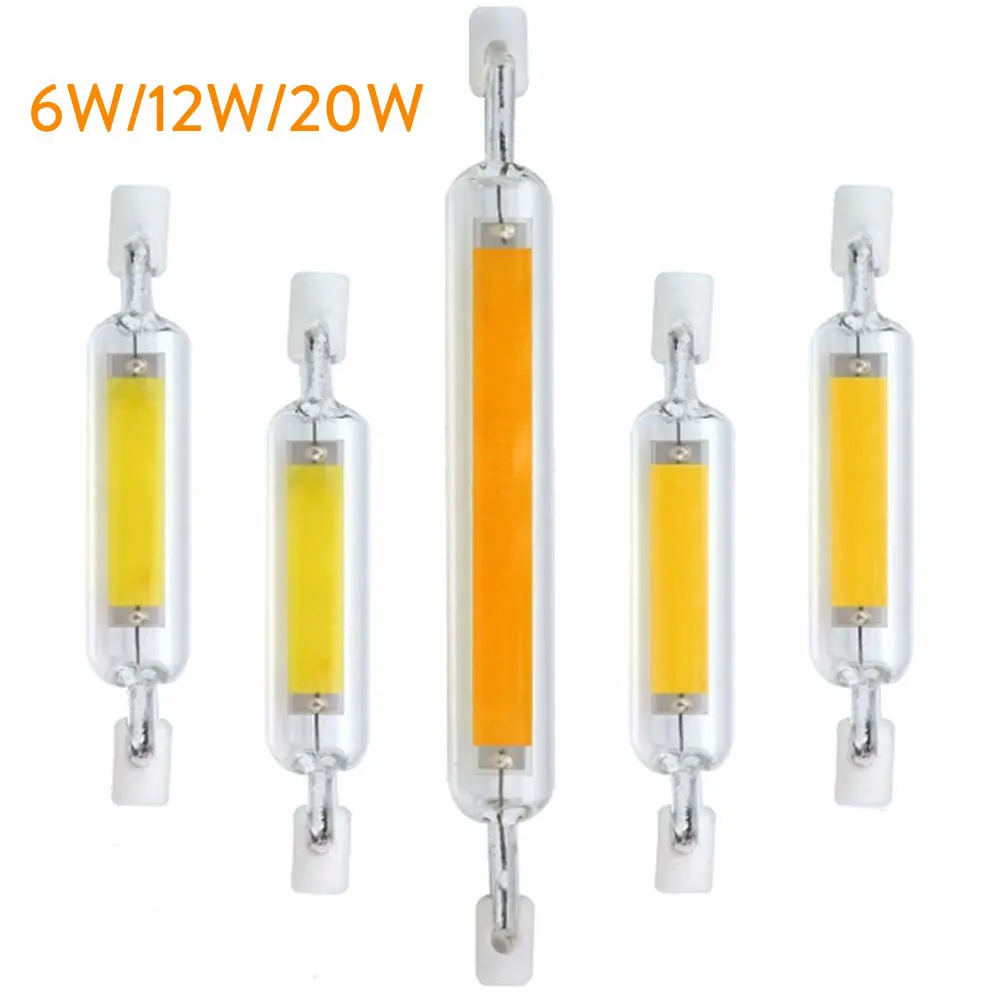 

Glass Tube COB R7S LED Lamp J78 J118 118mm 78mm 6W 12W 20W Replace Halogen Light Energy Saving Spot Light 110V 220V 240V