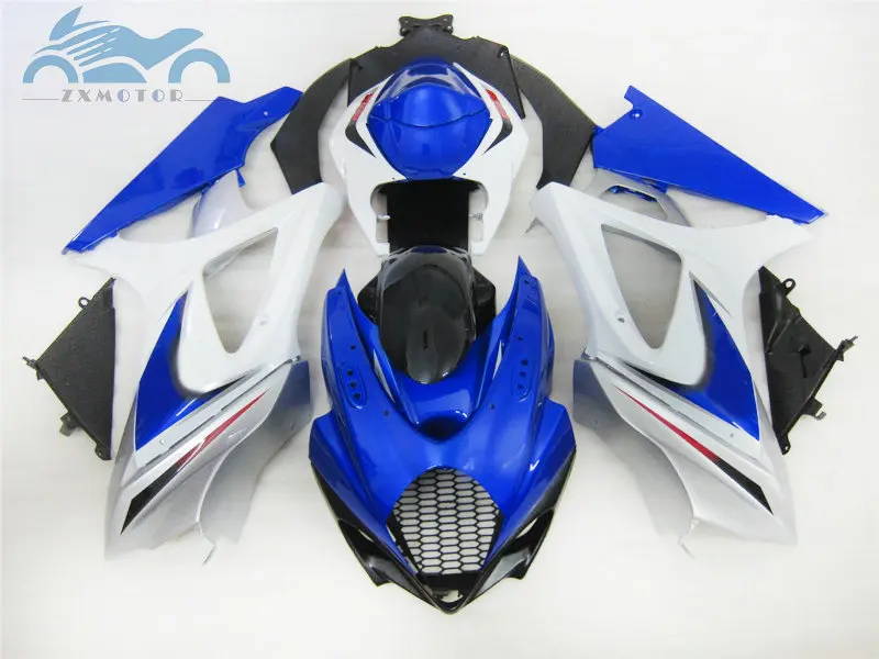 Набор обтекателей для мотоциклов Suzuki GSXR 1000 GSXR1000 2007 2008 K7 K8 07 08 сине белый GS26|Полные