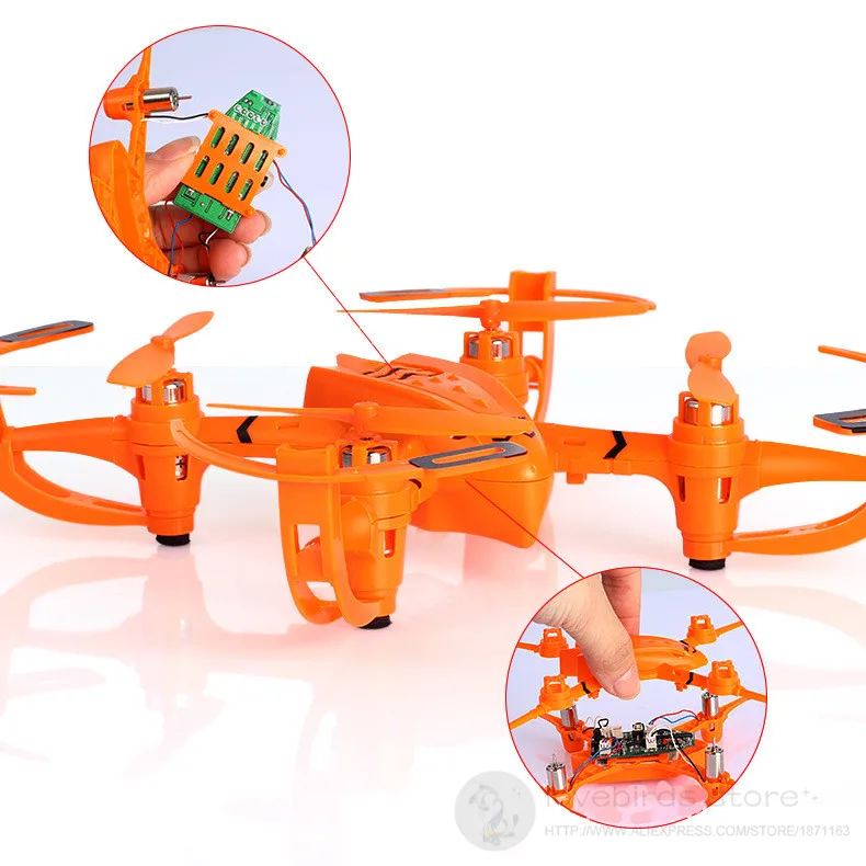 С изображениями Жаворонков, DIY RC игрушки 2,4G 6-axis gyro RC quadcopter комплект детей чайник культуры мини-Дрон датчик поворачивания экрана без сварочный узел