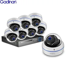 GADINAN 8CH 1080P HDMI POE NVR CCTV система 2MP купольная IP66 IP камера P2P Onvif комплект видеонаблюдения для обнаружения движения