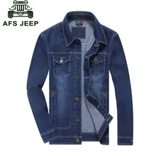 Новое поступление весна осень мужские джинсовые куртки бренд NIANJEEP одежда мода мульти карманы куртки и пальто куртка