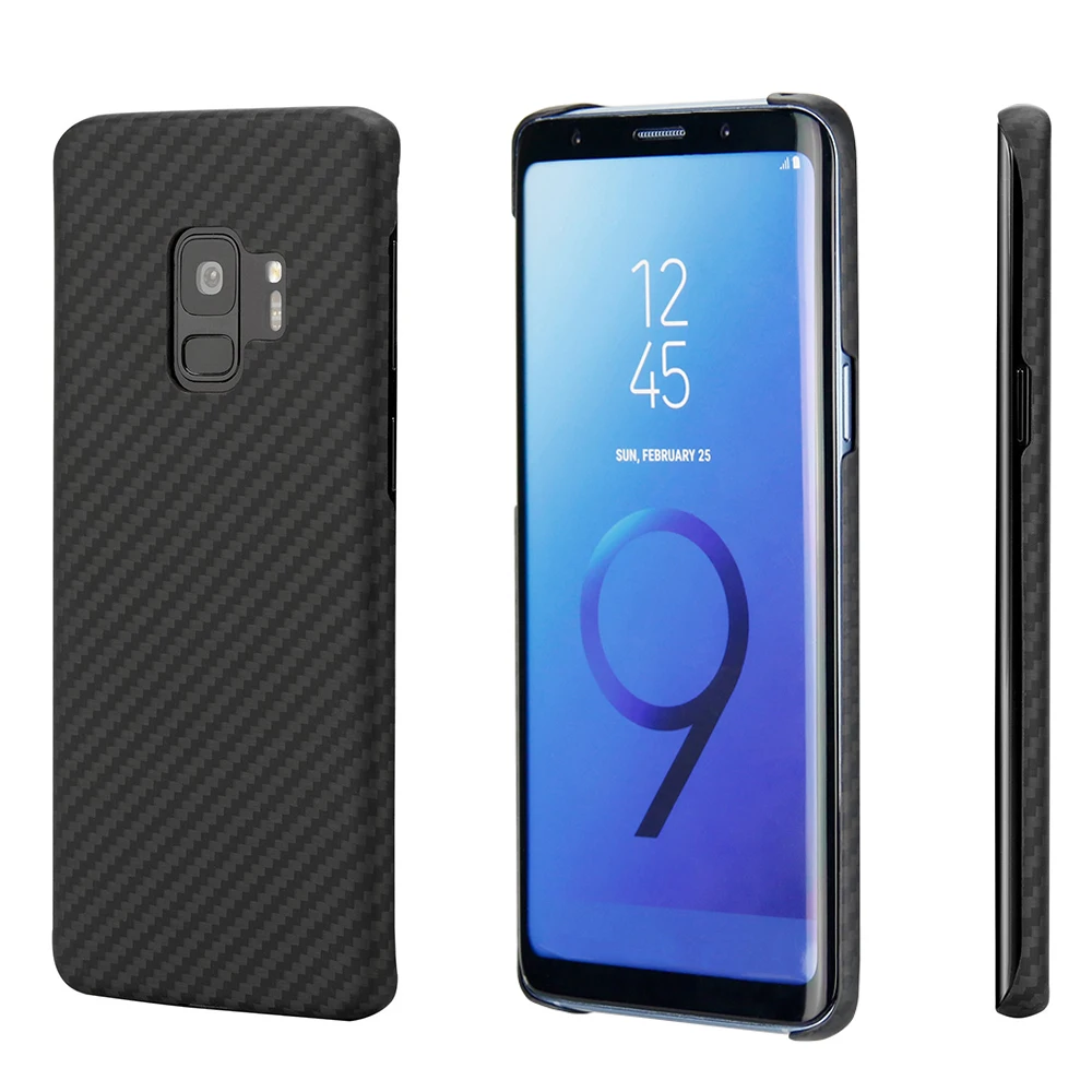 Деловой матовый чехол из арамидного волокна для samsung S9 S9 Plus, Ультратонкий чехол из углеродного волокна для samsung Galaxy S9 Plus, чехол
