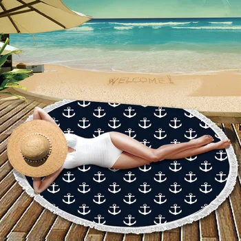 

Luxury Flamingo Flower Swim Absorbent Large Round Microfiber Beach Towels Blanket Bath Towels For Adults Serviette De Plage