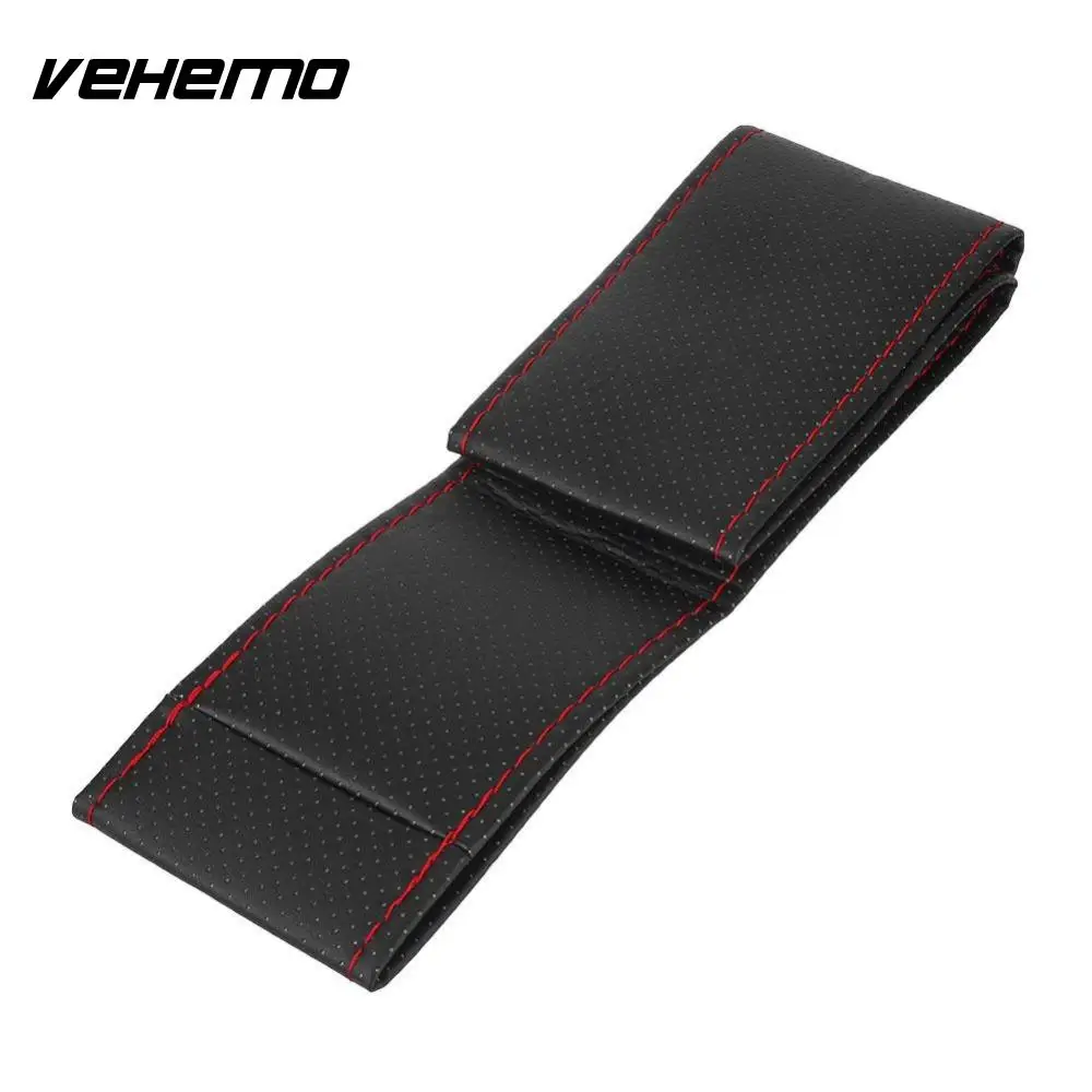Vehemo авто автомобиль Синтетическая кожа рулевое колесо перчатка Крышка для обода с резьбой
