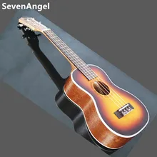 23 ” Rosewood Fingerboard Electric Ukulele 4 Aquila Strings 17 Fret Hawaiian ukelele Chibson Acoustic guitar Sunset color