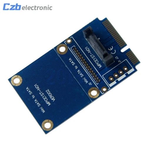 

mSATA Mini PCI-e SATA SSD Slot To 7 Pin SATA HDD Convert Card Adapter