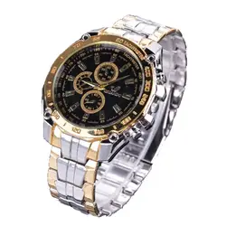 FANALA для мужчин часы Relogio Masculino Элитный бренд кварцевые часы Полный нержавеющая сталь аналоговый Дисплей повседневное часы для