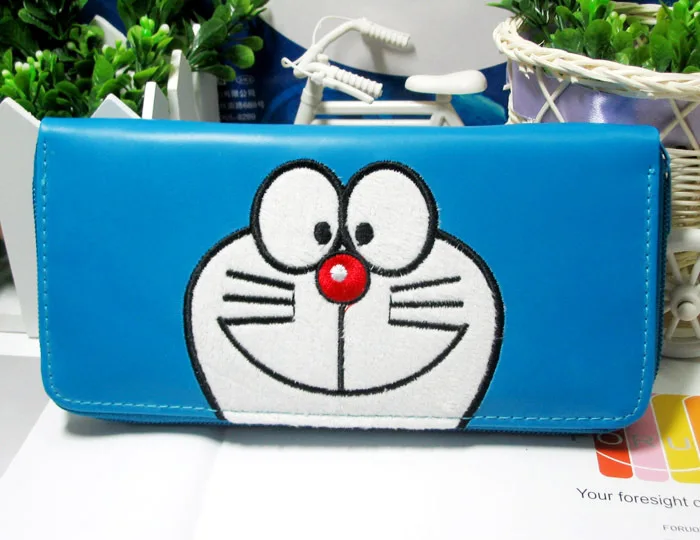 Embroidery DORAEMON long design cartoon wallet 2767a dd 01 on