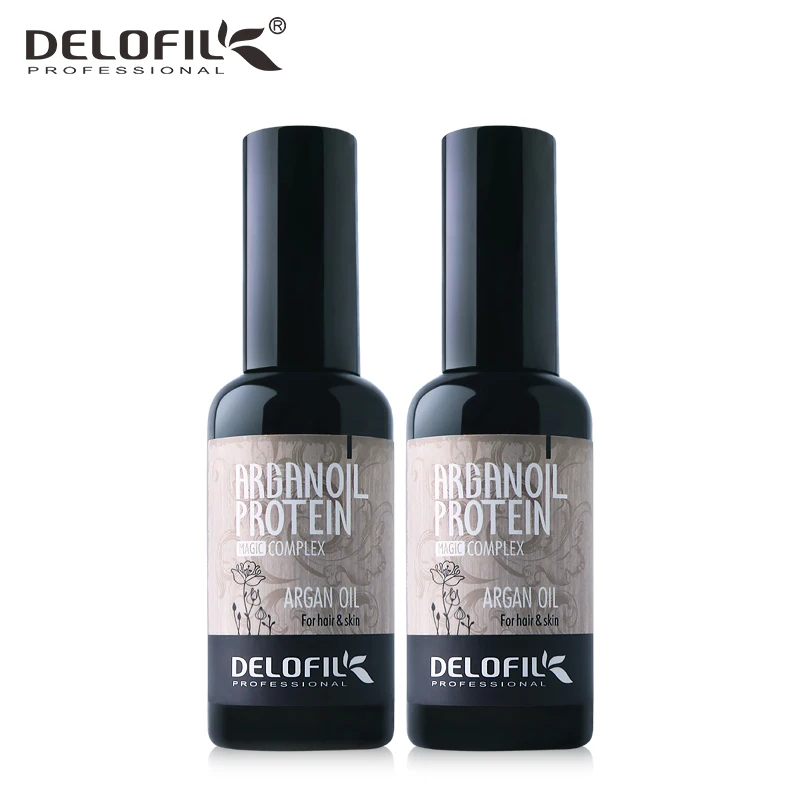

Morrocan Argan Oil DELOFIL Hair Care Treatment Hair Oil Skin Moisturser Damaged Dry Hair Split Ends Repair Nourishes 50ml *2pcs