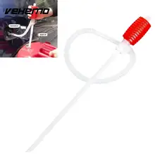 Vehemo Auto Car Manual Hand Siphon Pump Oil Gasoline Petrol Fuel Liquid Transfer Refuel Sucker