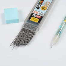 Lápis mecânico de grafite automático, lápis de substituição para escrita suave, desenho e papelaria apagável, 100 pçs/caixa