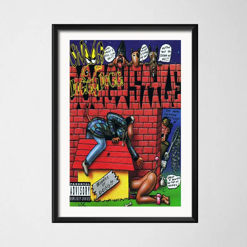P629 Snoop Dogg Doggystyle Tha Doggfather Neva левая Горячая Альбомы для музыкальных выступлений, для чтения рэпа хип-хоп художественная живопись Шелковый Холст плакат настенный домашний декор - Цвет: 6