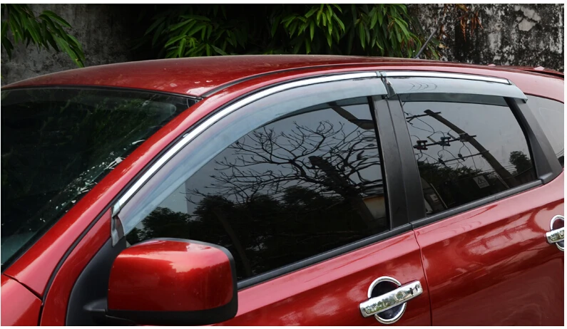 

car styling awnings shelters Window Visor Vent Shade Rain/Sun/Wind Guard Trims for Nissan Qashqai 2015 2016