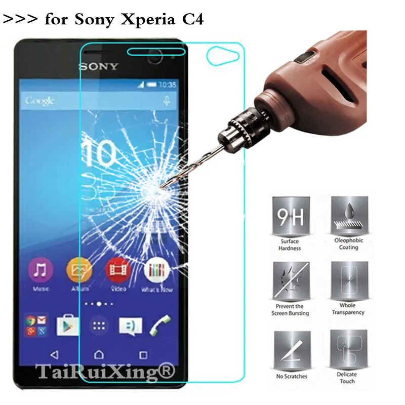2.5D 0 26 мм 9H закаленное стекло для защиты экрана Sony Xperia C4 E5303 E5306 E5353 усиленная