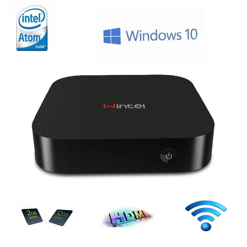 Lowest Price Wintel CX-W8 Mini PC TV Box with Dual OS Windows10 Android 4.4 Intel Atom Z3735F CPU 2GB RAM 32GB ROM Pocket PC Free Shipping