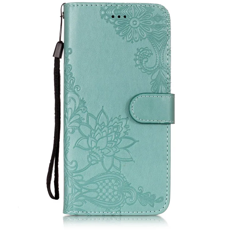 Для Motorola Moto G6 плюс чехлы-накладки тиснение чистый цвет PU кожаный бумажник Чехлы флип-чехол подставка мобильный телефон сумки