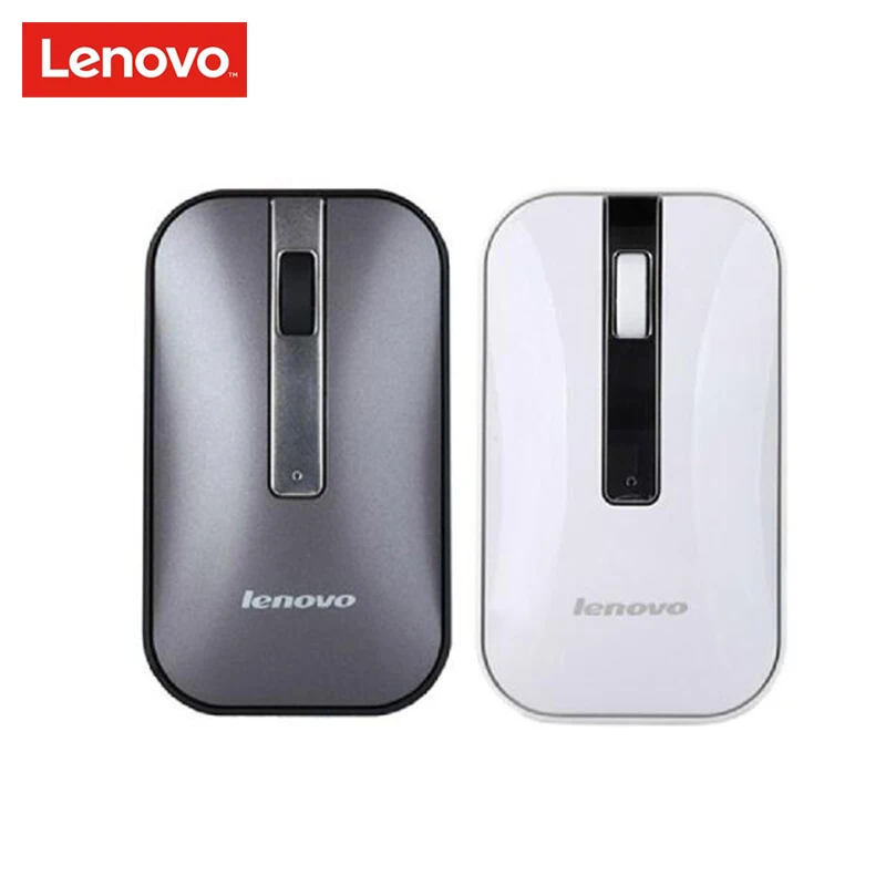 Lenovo N60 Беспроводной Мышь с 2.4 ГГц офисные 1600 точек/дюйм черный/серый Портативный
