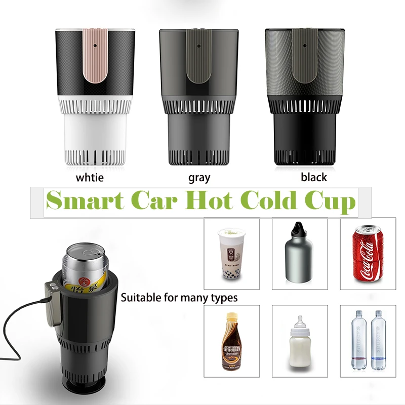 

2 In 1 Car Smart Heating Cooling Cup Universal Car Silent Mini Refrigerator box Cigarette Lighter Car Cup Holder Beverage Cooler