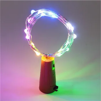 

2M Cork Copper Wire Fairy LED String Lights Bottle Cover Night Light Decoration Christmas garland Wedding Party Holiday Light