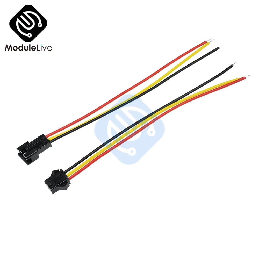 10 пар 15 см в длину JST SM 2Pin/3Pin 2 54 мм/3 мм 3 штекер провод Папа мама коннектор 2P