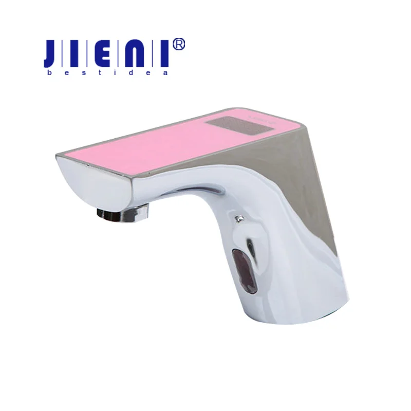 

Pink Sensor Torneira Digital Display Temperature Bathroom Automatic Hands Touch Sensor Basin Chrome 89020 Sink Tap Mixer Faucet