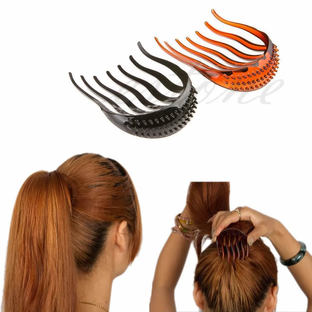 New Useful Volume Inserts Hair Clip Bouffant Bumpits Ponytail Hair Comb Bun Maker NWin Hair