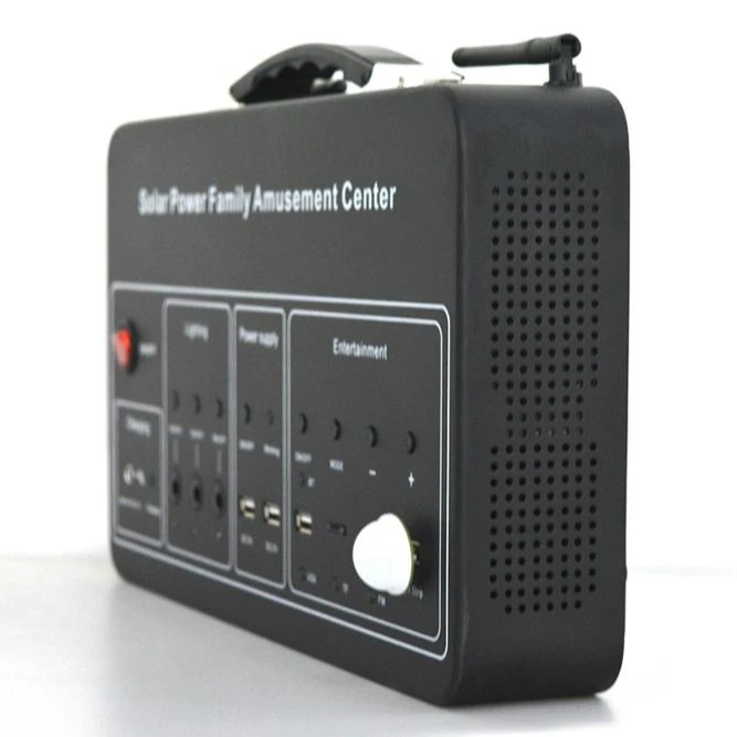 

2018 new portable solar power family entertainment system for lighting music and mobile charging