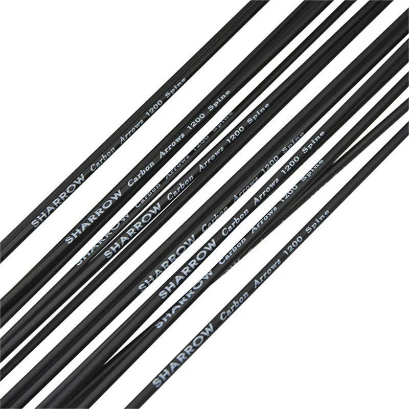 10/15pcs 32inch Carbon Arrow 1200 Spine Composite Carbon Fiber Material Arrow Shaft For Outdoor Hunting Sports Shooting Training