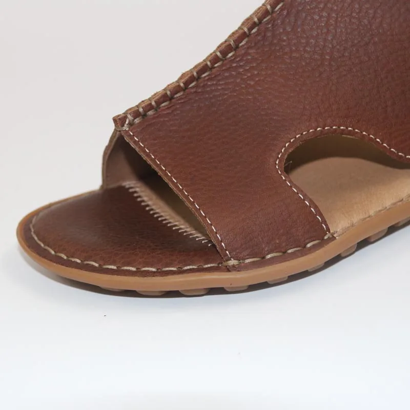 Новое поступление мужские кожаные сандалии обувь по заводским ценам кожаные сандалии ручной работы