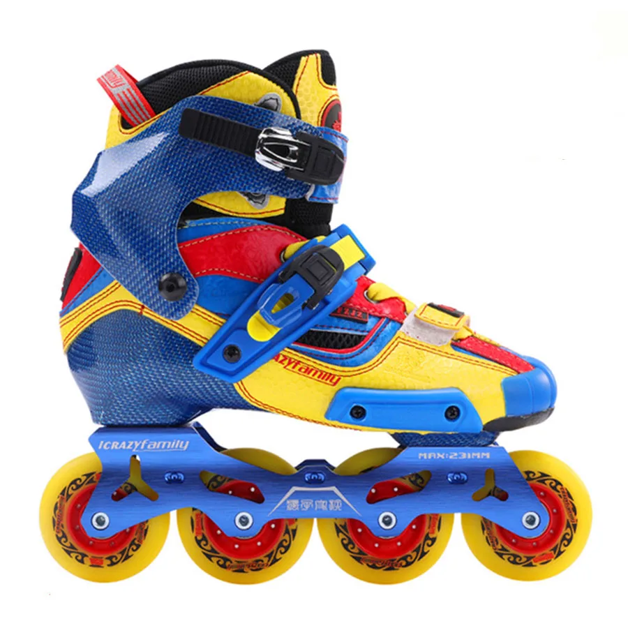 2019 مجنون ألياف الكربون المهنية حذاء تزلج بعجلات سباق التعرج الكبار أحذية التزلج الأسطوانة الشحن انزلاق Patines مماثلة مع سيبا ايغور