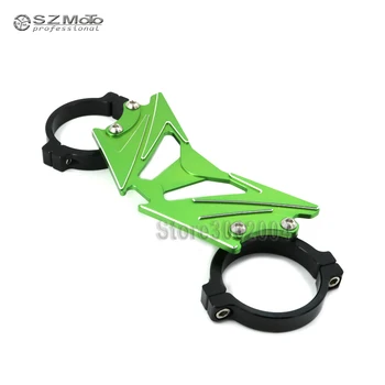 

For KAWASAKI Z300 Z-300 Z 300 2015-2016 Green /Titanium Motorcycle Accessories Black Aluminum BALANCE SHOCK FRONT FORK BRACE CNC
