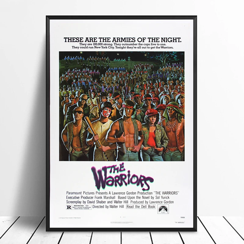 

The Warriors Vintage Classic Movie Poster Home Decor Wall Decor Wall Art Canvas painting Cnavas print