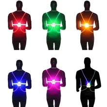 360 светоотражающий светодиодный жилет для вождения, высокая видимость, для ночного бега, езды на велосипеде, активного отдыха, светильник, Безопасный Жилет для велосипеда