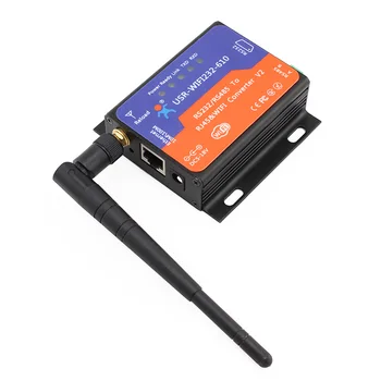 

Q00203-2 2 pcs USR-WIFI232-610 V2 Serial RS232 RS485 to WiFi Ethernet Adapter