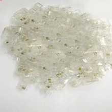 100 pcs Conector RJ11 Conector RJ-11 4P4C Telefone 4 núcleos