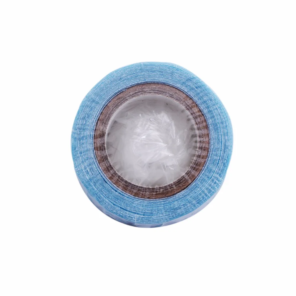 1 roll 1 cm*3 yards super hair Blue tape double-sided adhesive tape for hair extension/lace wig/toupee