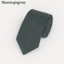 Mantieqingway 6,5 см Дизайн брендовые галстуки для мужчин Свадебный галстук мужской модный деловой костюм сплошной цвет черный галстук-платок