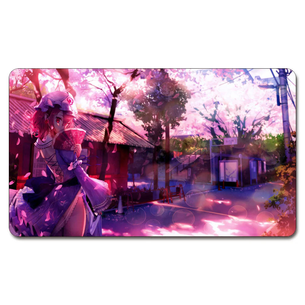 ( Yuyuko Saigyouji Playmat) 525 Custom Anime Board Games Tohou Play Mat