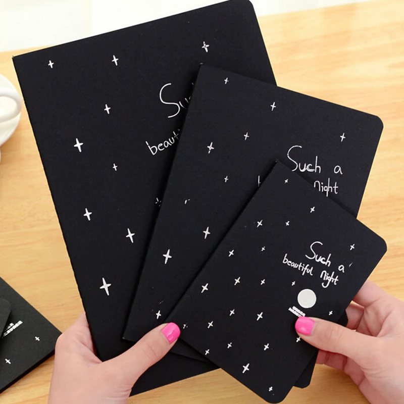 28 Sheets 16K 32K 56K Sketchbook Diary Drawing Painting Graffiti BlackPaper Ketch Book Notebook School Supplies