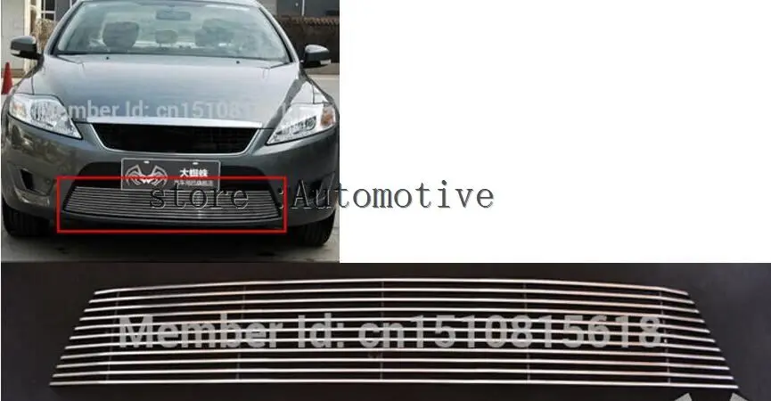 2007-2010 для Ford Mondeo качество нержавеющая сталь автомобильный передний бампер сетка решетка Вокруг отделки гоночные решетки