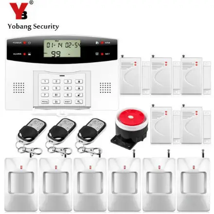 

YoBang Security Metal Remote Control 7 Wired 99 Wireless Area GSM Alarm System Home Safely Alarm System With Wireless Detector