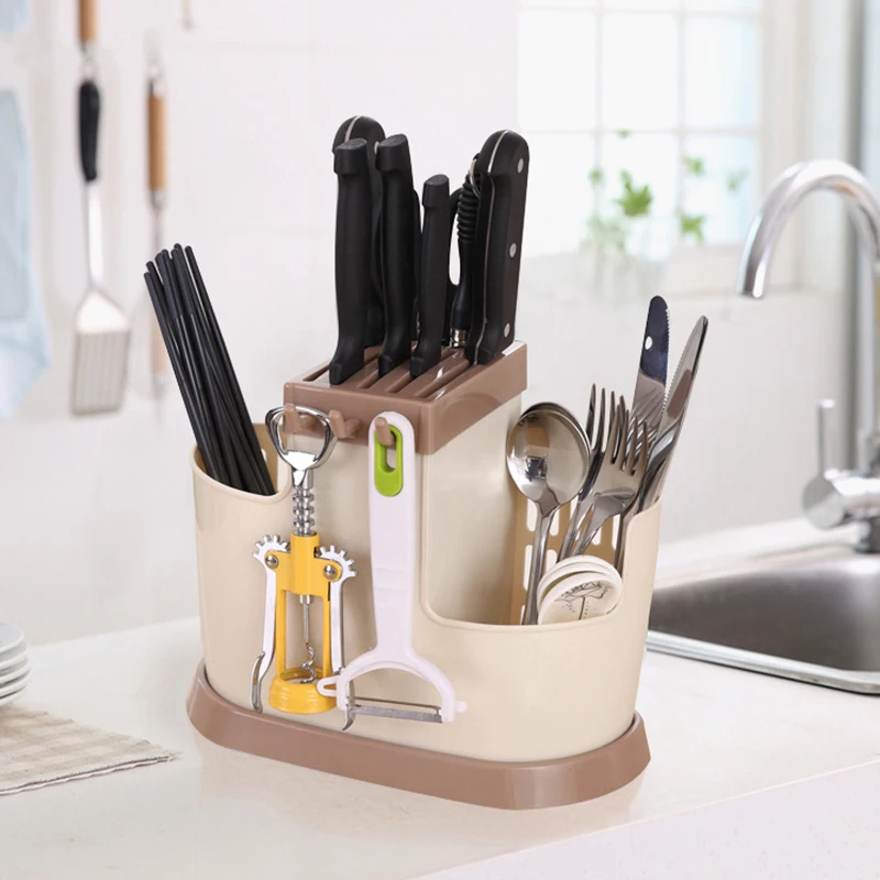

Kitchen Tableware Draining Rack Chopsticks Spoon Fork Storage Box Cutlery Holder Detachable Drainer Strainer